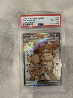 2023 POKEMON SVI EN-SCARLET & VIOLET ULTRA RARE #224 ARCANINE EX PSA 10 🔥 - Image 5