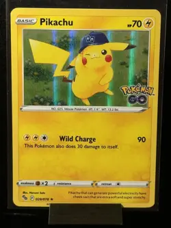 Pokemon 2022 Pokemon Go Pikachu Holo Rare 028/078 - Image 1