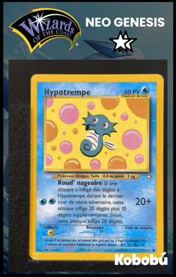Carte Pokemon Hypotrempe 62/111 Unlimited Ed 2 Neo Genesis Wizards 9 - Image 1