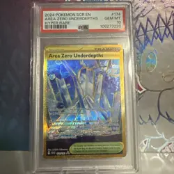 Area Zero Underdepths 174/142 Hyper Rare Gold Pokemon Stellar Crown PSA 10 GEM - Image 1