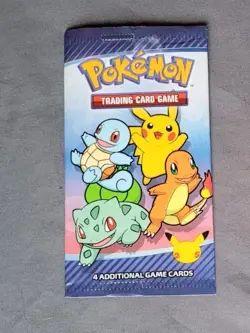 Pokemon 25th Anniversary 2021 McDonalds Happy Meal Promo Empty Pack NO CARDS NM - Image 1