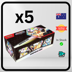 Pokemon Prismatic Evolutions Surprise Box x5 TCG S&V Brand New Factory Sealed - Image 1