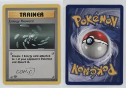 Energy Removal Shadowless 1st Ed. Pokemon Base Set #92 1999 0vw3 - Image 3