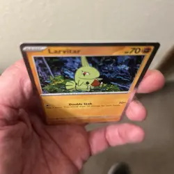 Pokemon Paldea Evolved Larvitar Cosmos Holo Common 110/193 NM - Image 5