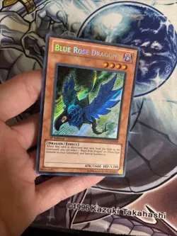 (YBL) Yugioh Blue Rose Dragon EXVC-EN099 Secret Rare 1st Ed LP - Image 2