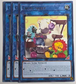 Yugioh x3 Cross Sheep JUSH-EN048 Rare 1st Edition - Image 1
