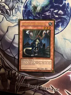 (YBL) Yugioh Exploder Dragon GLD3-EN012 Gold Rare Limited Edition LP - Image 1