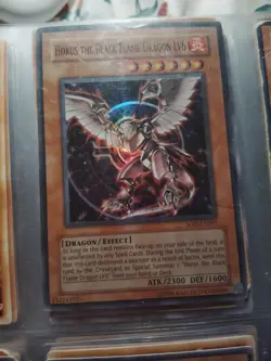 Horus The Black Flame Dragon LV6 1st Edition SOD-EN007 Holo Rare Yugioh Card - Image 1