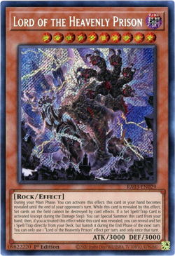 Yugioh! Lord of the Heavenly Prison RA03-EN029 - Secret Rare NM/M English - Image 1