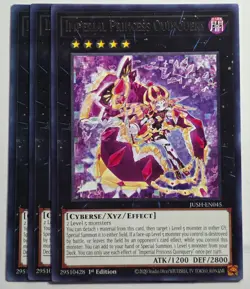 Yugioh x3 Imperial Princess Quinquery JUSH-EN045 Rare 1st Edition - Image 1