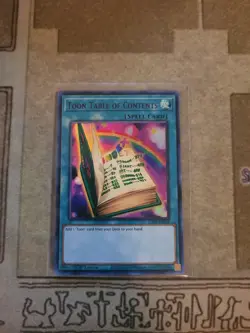 YUGIOH TOON TABLE OF CONTENTS LDS1-EN069 ULTRA 1ST ED NM PURPLE - Image 1