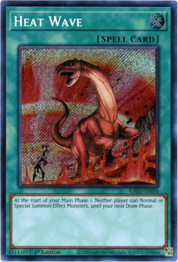 YuGiOh! Heat Wave - RA03-EN058 - Secret Rare 1st Edition Quarter Century Bonanza - Image 1