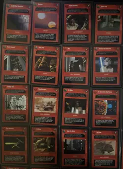 🔥🔥1995 STAR WARS CCG PREMIER LIMITED (DARK) 108 PC. CARD LOT **NO DUPLICATES** - Image 4