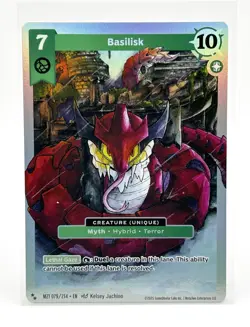 MetaZoo Basilisk Super Rare Holo Card Base Set (2025) MZ1 079/214 - Image 1