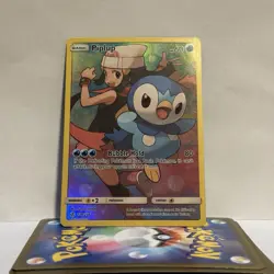 Pokemon TCG Piplup Holo Secret Rare Card Sun & Moon Cosmic Eclipse 239/236 - Image 2