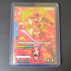 Unicorn Gundam (Unicorn Mode) Foil GD01-005 R+ NM Gundam TCG Card Game - Image 1
