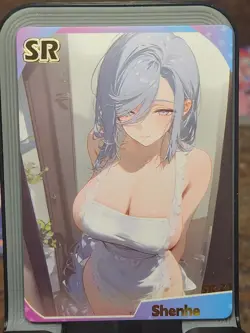 Shenhe Genki Parade Goddess Story Card Anime Waifu SR SR-21 - Image 1