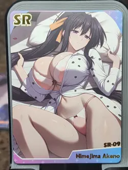 Himejima Akeno Genki Parade Goddess Story Card Anime Waifu SR SR-09 - Image 1