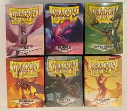 Dragon Shield 6x100 Standard Size Card Matte Sleeves - NEW (Lot of 6) - Image 1