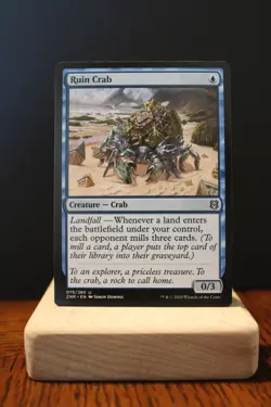Ruin Crab NM Zendikar Rising [ZNR] MTG Blue Uncommon #075 Near Mint Regular - Image 1