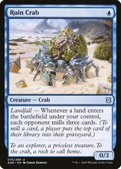 Ruin Crab NM Zendikar Rising [ZNR] MTG Blue Uncommon #075 Near Mint Regular - Image 1