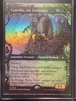 Camellia, the Seedmiser (Showcase 328) · Foil - NM - MTG - BLOOMBURROW - Image 1