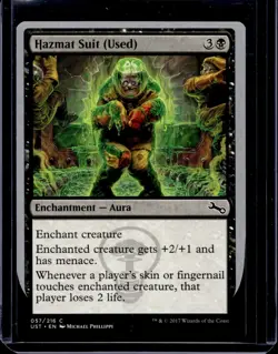 MTG Magic the Gathering Hazmat Suit (Used) (57/288) Unstable NM - Image 1
