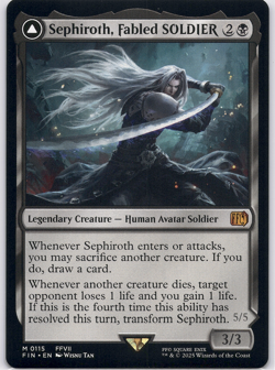 Sephiroth, Fabled SOLDIER (Final Fantasy) [FIN] (MTG) Magic the Gathering 115 - Image 1