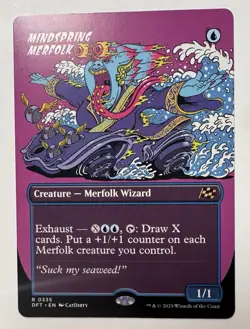 x1 Mindspring Merfolk - Borderless R MTG Aetherdrift M/NM, English - Image 1