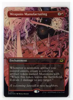 MtG EOE Weapons Manufacturing #311 Borderless FOIL - Image 1