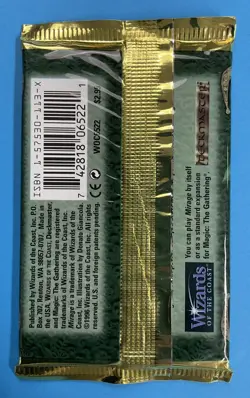 *Factory Sealed* Magic the Gathering “Mirage Booster Pack” MTG - Image 2