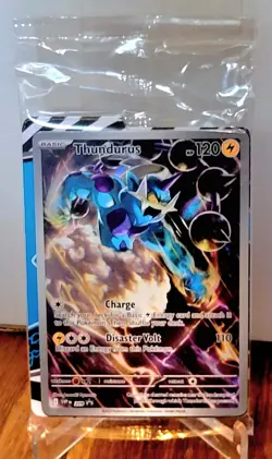 Pokemon Sealed Thundurus 209 Promo Black Star SV Scarlet Violet Promo Card Rare - Image 1