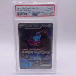 2024 Pokemon SFA en Sir #091 Munkidori EX PSA 10 Gem Mint - Image 1