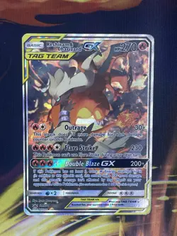 Pokemon Reshiram & Charizard GX Tag Team SM201 Black Star Promo - Image 1