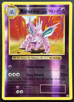 Nidorino 44/108 Evolutions Reverse Holo LP Pokemon 2016 - Image 1