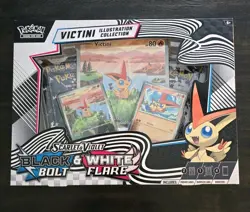 Pokemon Black Bolt & White Flare Unova Victini Illustration Collection Box - Image 1