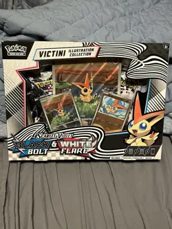 Pokemon Black Bolt & White Flare Unova Victini Illustration Collection Box - Image 1