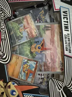 Pokemon Black Bolt & White Flare Unova Victini Illustration Collection Box - Image 3