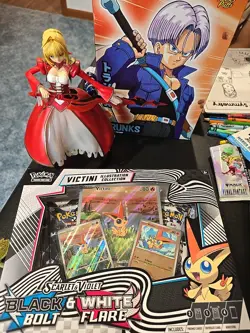 Pokemon Black Bolt & White Flare Unova Victini Illustration Collection Box - Image 1
