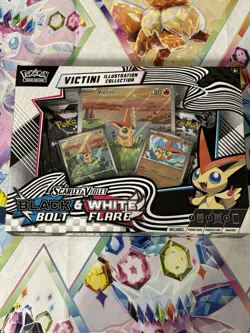 Pokemon Black Bolt & White Flare Unova Victini Illustration Collection Box - Image 1