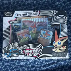 Pokemon Black Bolt & White Flare Unova Victini Illustration Collection Box - Image 1