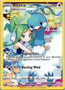 Altaria TG11/TG30 Ultra Rare Pokemon SWSH12: Silver Tempest Trainer Gallery - Image 1