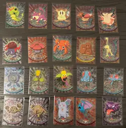 1999 topps foil pokemon tv lot of 20 with 2 topps chrome and 1 topps 2000 - Image 1