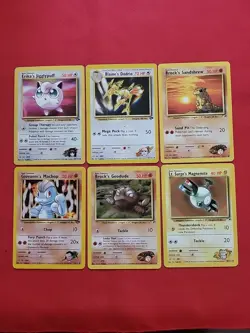 Pokemon: Gym Heroes / Challenge 2000 Vintage WOTC - NM - HP - M46 (6 Cards) - Image 1