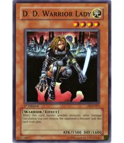 Yugioh - D.D. Warrior Lady (Super Rare) (Unlimited) - DCR-027 P - Image 1