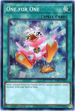 YuGiOh! One for One Alternate Art - RA03-EN056 Secret Rare 1st Edition NM - Image 1