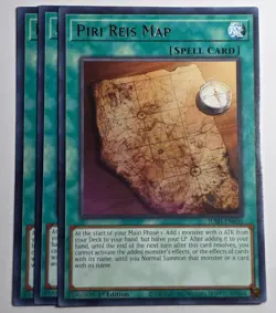 Yugioh x3 Piri Reis Map JUSH-EN030 Rare 1st Edition - Image 1