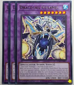 Yugioh x3 Dracotail Gulmel JUSH-EN007 Rare 1st Edition - Image 1