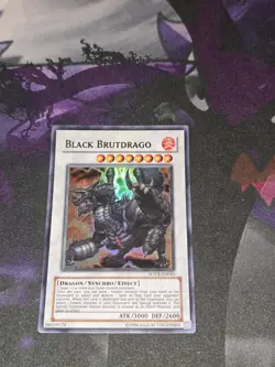 Black Brutdrago SOVR-EN043 Super Rare Yugioh Stardust Overdrive LP - Image 1