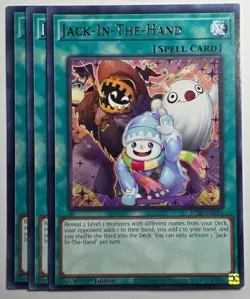 Yugioh x3 Jack-In-The-Hand JUSH-EN054 Rare 1st Edition - Image 1